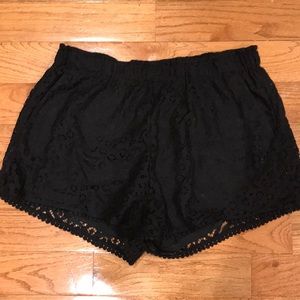 H&M black lace shorts